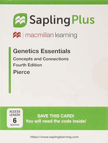 Beispielbild fr SaplingPlus for Genetics Essentials (Single-Term Access): Concepts and Connections zum Verkauf von BooksRun