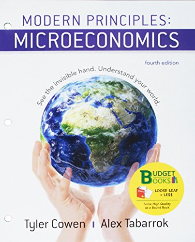 Beispielbild fr Loose-leaf Version for Modern Principles of Microeconomics zum Verkauf von HPB-Red