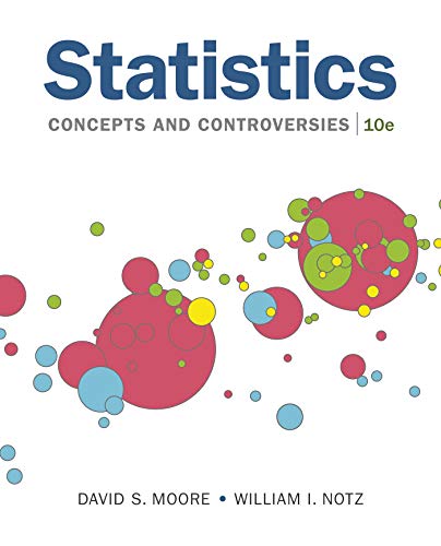 Stock image for Statistics: Concepts and Controversies for sale by HPB-Red