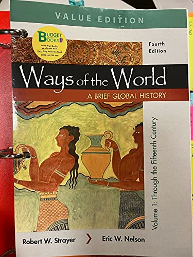 Stock image for Loose-leaf Version for Ways of the World: A Brief Global History, Value Edition, Volume I for sale by Better World Books: West