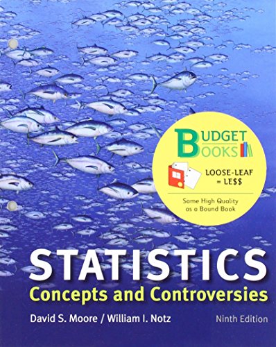Stock image for Loose-leaf Version for Statistics: Concepts and Controversies 9E & LaunchPad for Moore's Statistics: Concepts and Controversies 9E for sale by BOOKER C