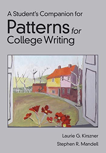 Imagen de archivo de A Student's Companion for Patterns for College Writing a la venta por Better World Books