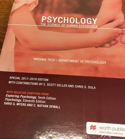 Imagen de archivo de Psychology: The Science of Human Experience (Custom for VT) a la venta por BookHolders