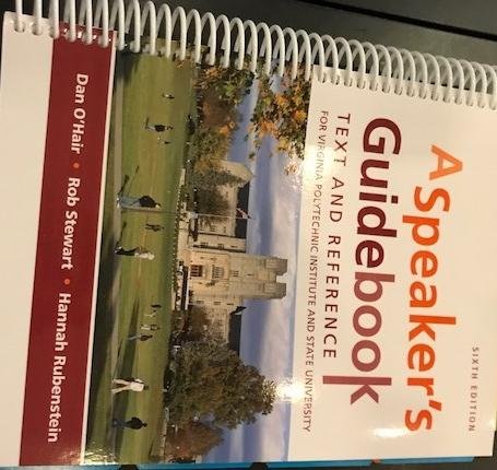 Imagen de archivo de Speaker's Guidebook Virginia Tech Custom a la venta por SecondSale