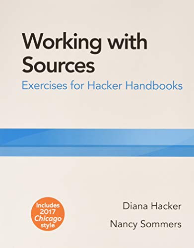Imagen de archivo de Working with Sources : Exercises for Hacker Handbooks a la venta por Better World Books