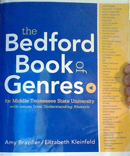 Imagen de archivo de The Bedford Book of Genres for MTSU a la venta por Better World Books