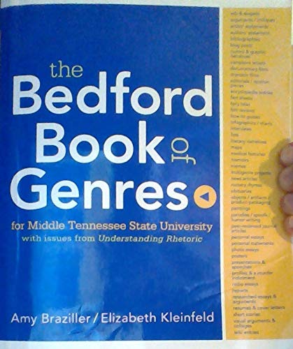 Stock image for The Bedford Book of Genres for MTSU for sale by Better World Books