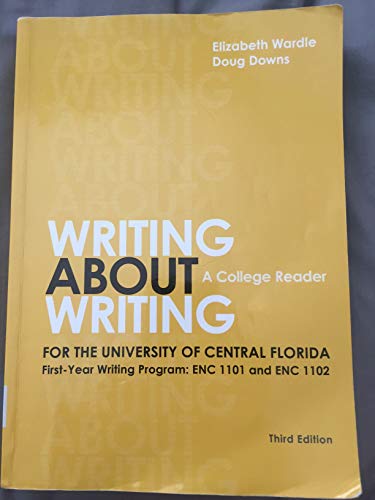 9781319150105: Writing About Writing: A College Reader