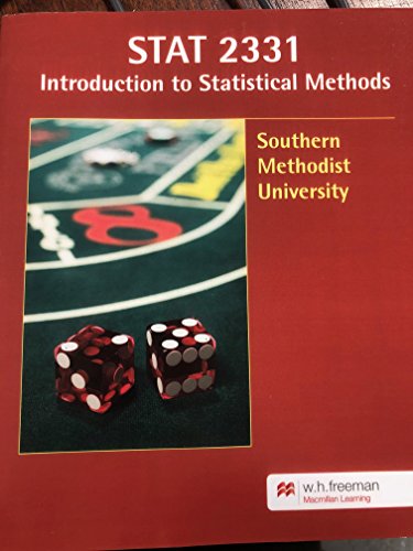 Beispielbild fr STAT 2331 Introduction to Statistical Methods zum Verkauf von BooksRun