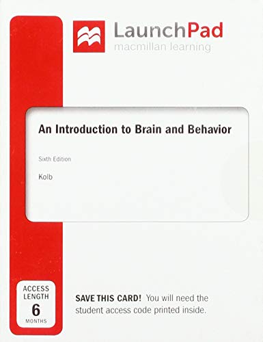 Beispielbild fr An Introduction to Brain and Behavior Access Code zum Verkauf von Buchpark