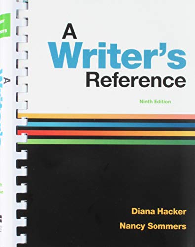 9781319153823: A Writer's Reference 9e and Working with Sources, Exercises for Hacker Handbooks
