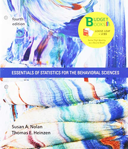 Stock image for Loose-leaf Version for Essentials of Statistics for the Behavioral Sciences for sale by Wizard Books