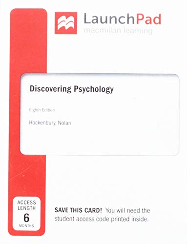 Beispielbild fr LaunchPad for Discovering Psychology (Six-Months Access) zum Verkauf von BooksRun