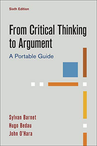 Beispielbild fr From Critical Thinking to Argument: A Portable Guide zum Verkauf von BooksRun