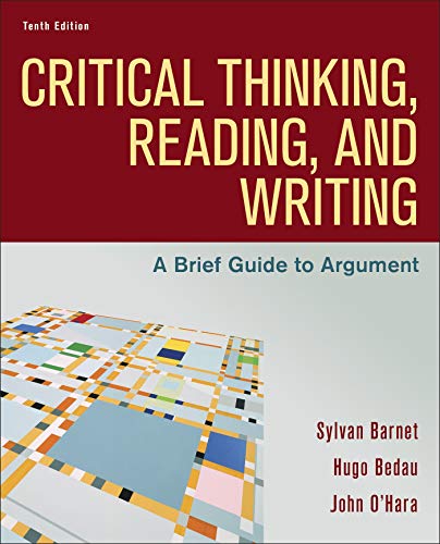 Beispielbild fr Critical Thinking, Reading, and Writing: A Brief Guide to Argument zum Verkauf von BooksRun