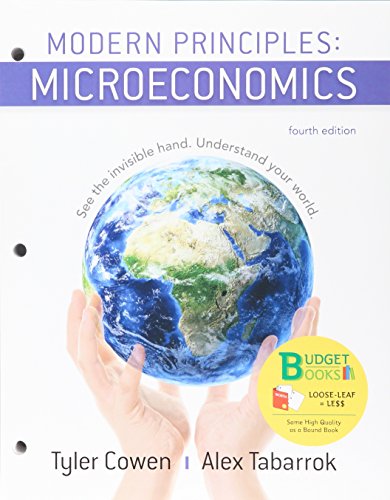 Stock image for Loose-leaf Version for Modern Principles of Microeconomics 4e & SaplingPlus for Modern Principles of Microeconomics 4e (Six Months Access) for sale by Campus Bookstore