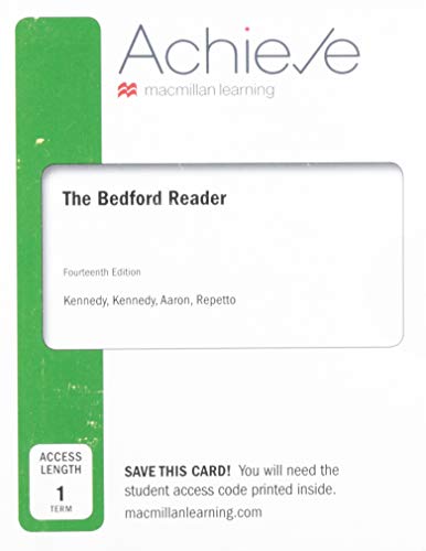 9781319203023: Achieve for The Bedford Reader (1-Term Access)