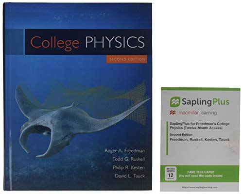 Imagen de archivo de College Physics 2e & SaplingPlus for Freedman's College Physics (Twelve Months Access) a la venta por Textbooks_Source