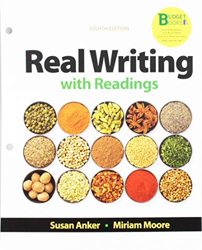 Beispielbild fr Loose-leaf Version for Real Writing with Readings: Paragraphs and Essays for College, Work, and Everyday Life zum Verkauf von BooksRun