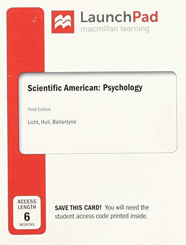 Imagen de archivo de LaunchPad for Scientific American: Psychology (Six Month Access) a la venta por Textbooks_Source