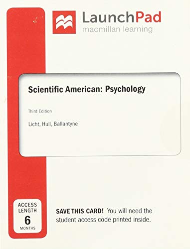 Stock image for LaunchPad for Scientific American: Psychology (Six Month Access) for sale by Books Unplugged