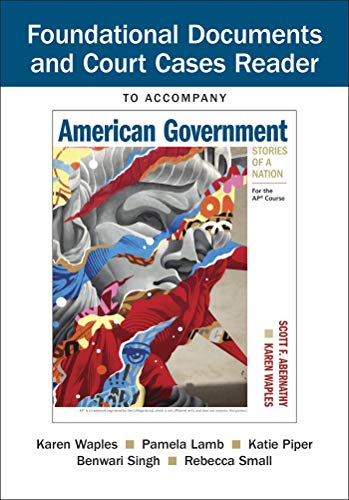 Beispielbild fr Document Reader for American Government: Stories of a Nation: For the AP® Course zum Verkauf von HPB-Red