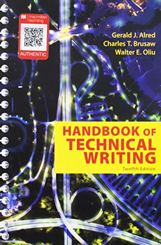 Imagen de archivo de The Handbook of Technical Writing 12e & LaunchPad Solo for Professional Writing (Six Month Access) a la venta por Textbooks_Source