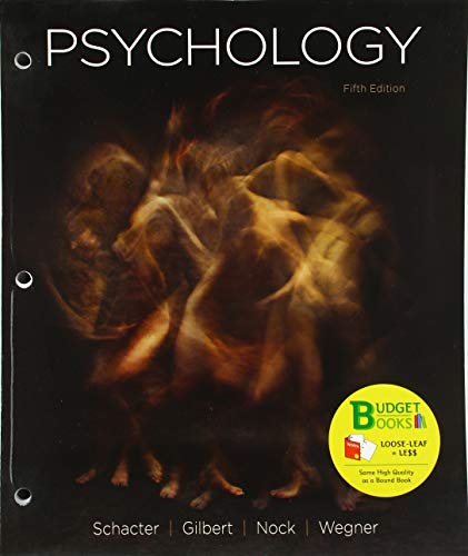 Imagen de archivo de Loose-Leaf Version for Psychology a la venta por HPB-Red