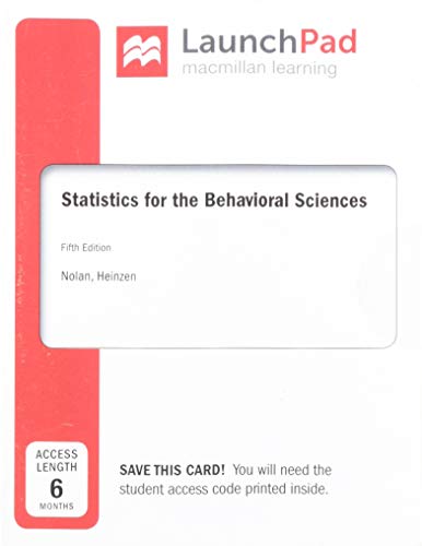 Stock image for Launchpad for Statistics for the Behavioral Sciences (Six Months Access) for sale by Textbooks_Source