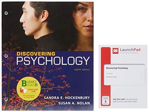 

Loose-leaf Version for Discovering Psychology & LaunchPad for Discovering Psychology (Six Months Access)