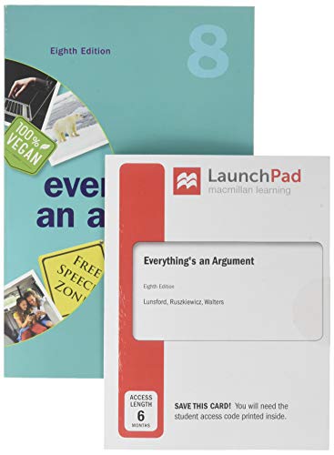 Stock image for Everything's an Argument and LaunchPad for Everything's an Argument with Readings (1-Term Access) for sale by Better World Books