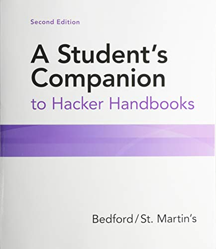 Imagen de archivo de A Student's Companion to Hacker Handbooks a la venta por SecondSale