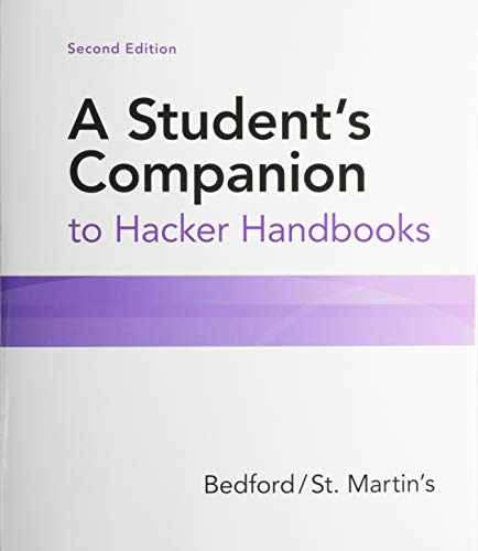 Stock image for A Student's Companion to Hacker Handbooks for sale by SecondSale