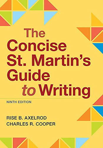 Imagen de archivo de The Concise St. Martin's Guide to Writing a la venta por Blackwell's