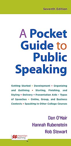 Stock image for POCKET GUIDE TO PUBLIC SPEAKING for sale by PetesCheapBooks