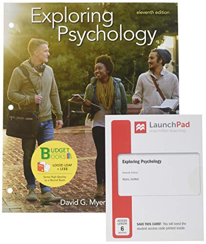 9781319250577: Loose-leaf Version for Exploring Psychology & LaunchPad for Exploring Psychology (Six Months Access)