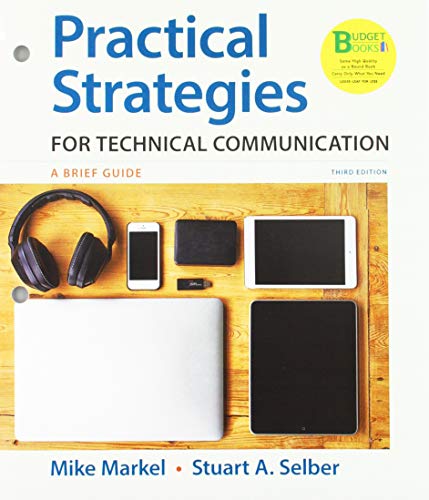 Imagen de archivo de Loose-leaf Version for Practical Strategies for Technical Communication a la venta por Save With Sam