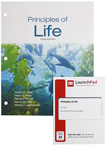 Stock image for Loose-leaf Version for Principles of Life 3e & LaunchPad for Principles of Life 3e (Twenty-Four Months Access) [Product Bundle] Hillis, David M.; Price, Mary V.; Hill, Richard W.; Hall, David W. and Laskowski, Marta J. for sale by Particular Things
