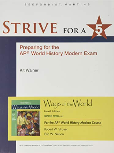 Beispielbild fr 1200 Update Strive for a 5 for Ways of the World with Sources for the AP Modern Course zum Verkauf von Better World Books
