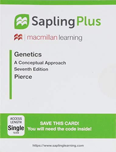 Stock image for SaplingPlus for Genetics: A Conceptual Approach (Single-Term Access) for sale by Textbooks_Source