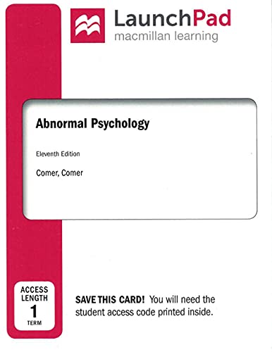 Stock image for LaunchPad for Abnormal Psychology (1-Term Access) for sale by SecondSale