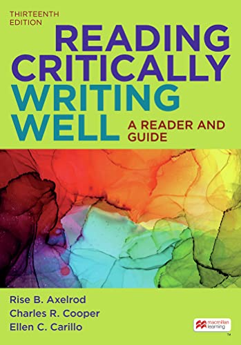 Stock image for Reading Critically, Writing Well: A Reader and Guide for sale by Hafa Adai Books