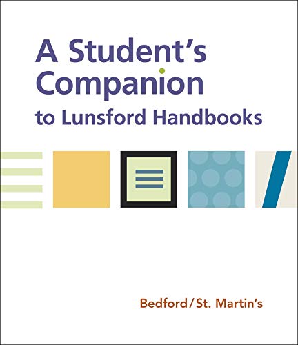 Imagen de archivo de A Student's Companion to Lunsford Handbooks a la venta por BooksRun