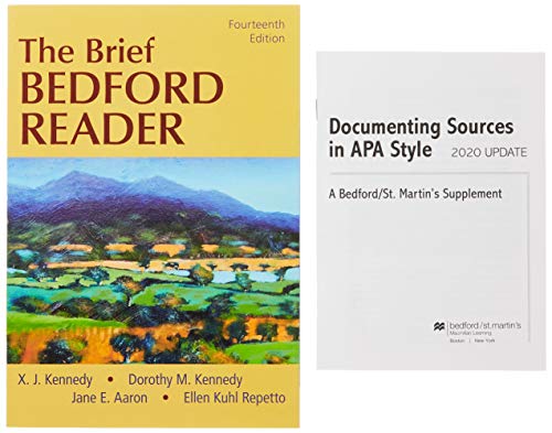 Beispielbild fr The Brief Bedford Reader + Documenting Sources in Apa Style - 2019 Update zum Verkauf von Revaluation Books