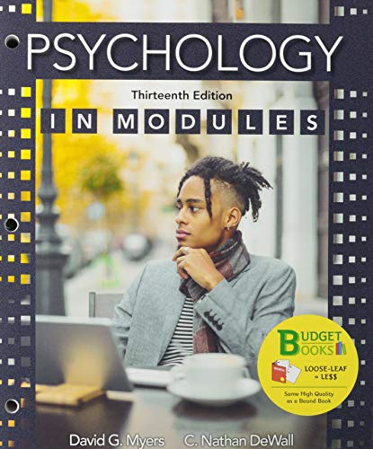 Stock image for Loose-leaf Version for Psychology in Modules for sale by BooksRun