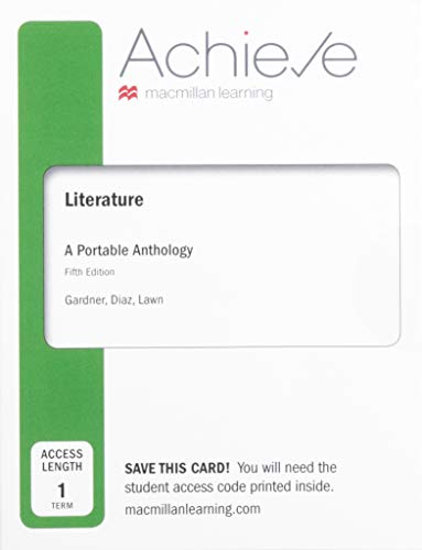 Stock image for Achieve with Literature: A Portable Anthology (Six-Months Access) for sale by BooksRun