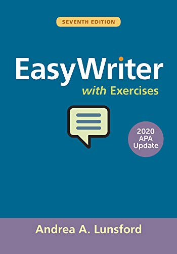 Stock image for EasyWriter with Exercises, 2020 APA Update for sale by Goodwill of Colorado