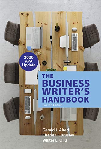 Stock image for The Business Writer's Handbook with 2020 APA Update for sale by BooksRun