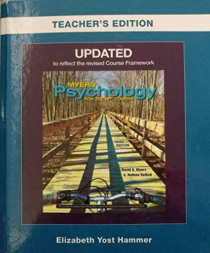 Stock image for Updated Myers' Psychology for AP - Teacher Edition for sale by BooksRun