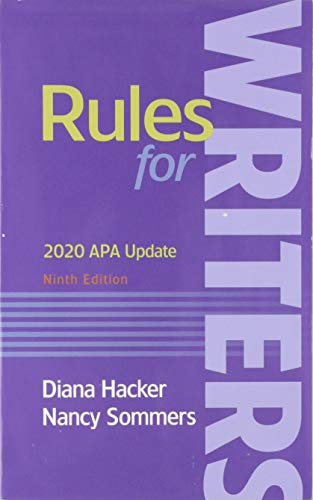 Beispielbild fr Rules for Writers (Paperback) with 2020 APA Update zum Verkauf von BooksRun